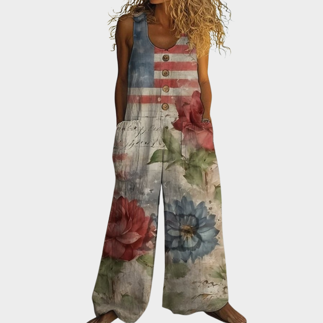 Rosalind | Heritage Print Jumpsuit
