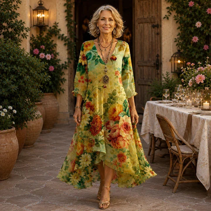 Rhiannon | Effortless Floral Midi Dress