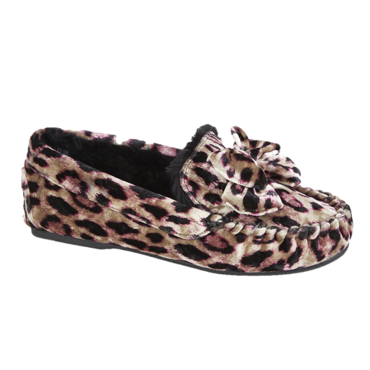 Remy | Leopard Moccasin Slippers