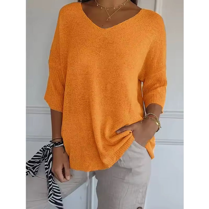Voressa | V-Neck Knitted Top