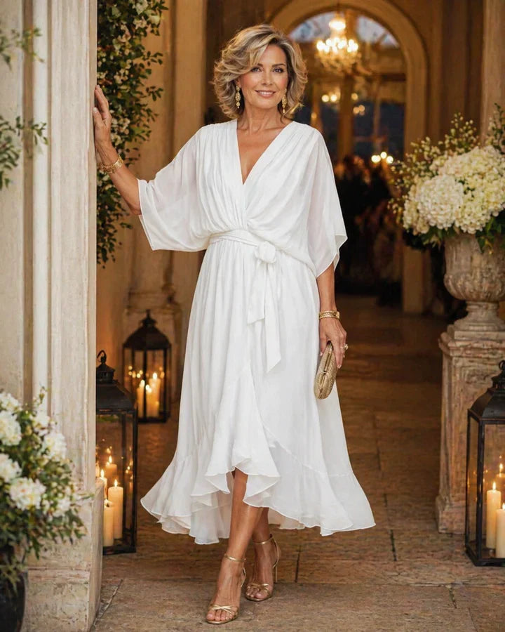 Selah | Elegant V-Neck Dress