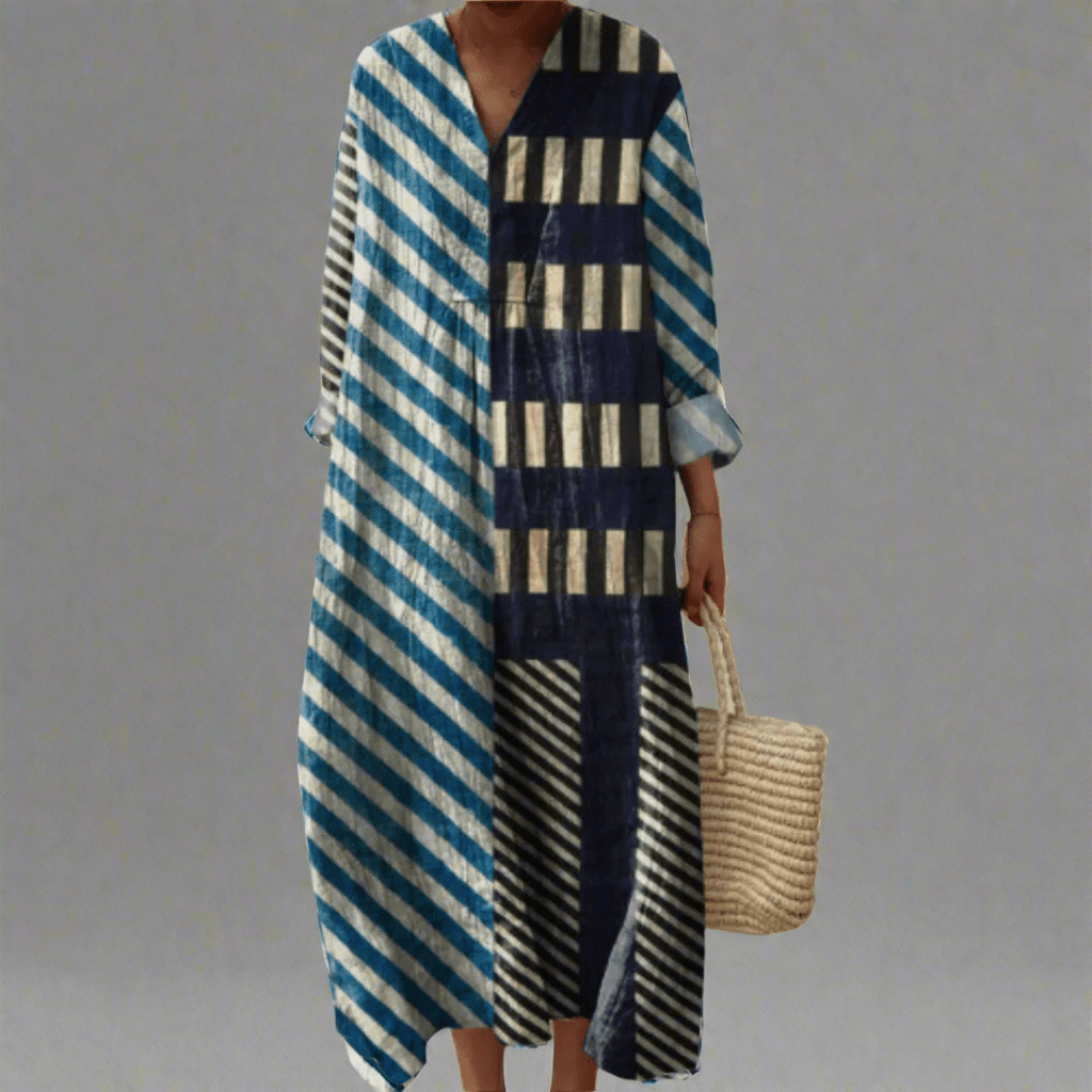 Alinta | Elegant Geometric Dress - Alira - Boutique