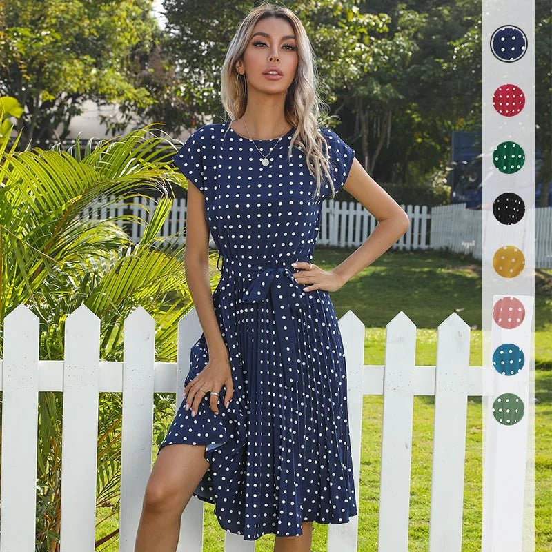 Beth - Polka Bloom Dress - Alira - Boutique