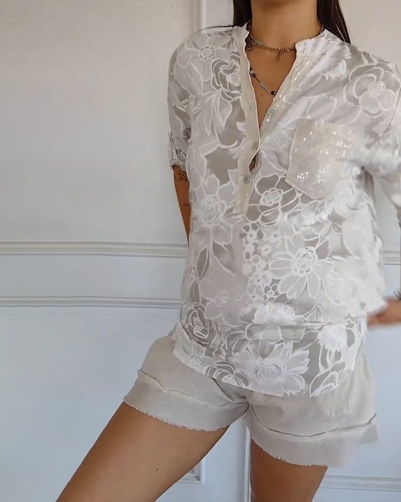 Cassie | Floral Print Blouse - Alira - Boutique