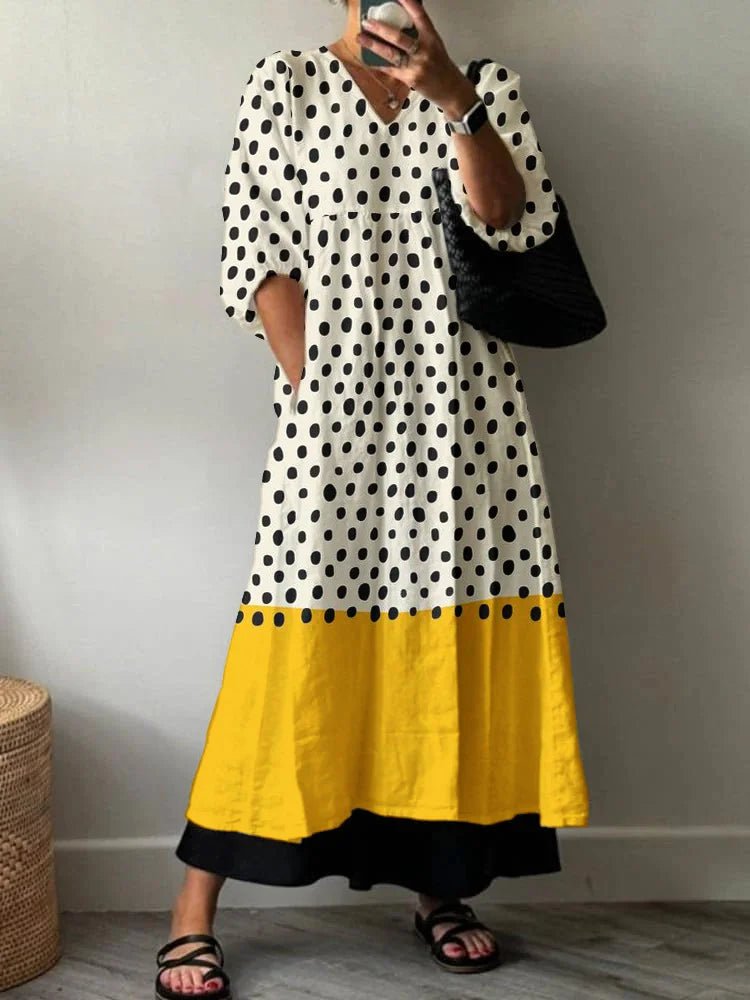 Elegant Printed Dress Anna - Alira - Boutique
