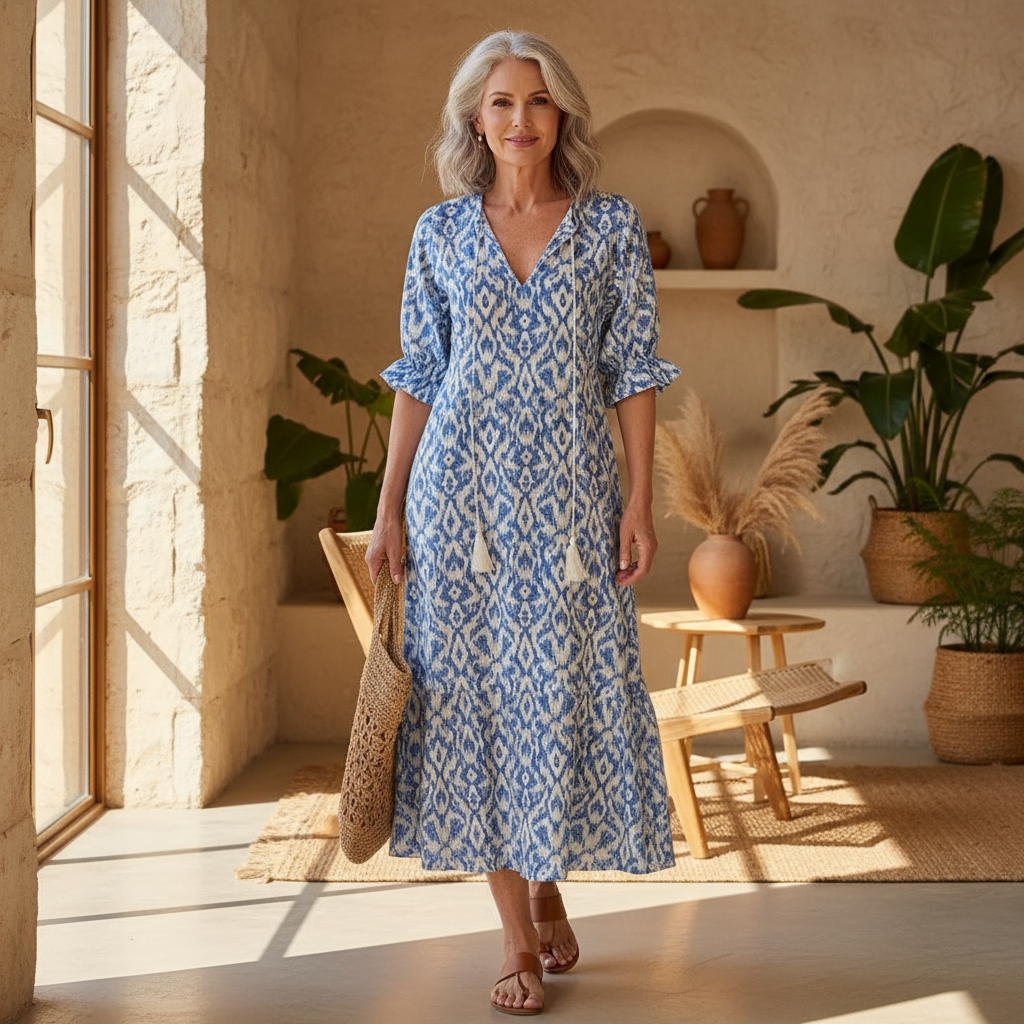 Michaela - Boho Tummy Coverage Dress