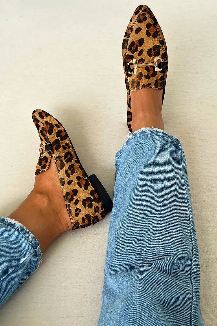 Gia - Elegant Leopard Loafers - Alira - Boutique