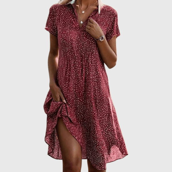 Marina | Short Sleeve Midi Dress - Alira - Boutique