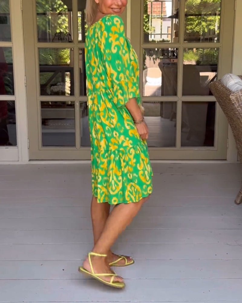 Rica - Relaxed Printed Dress - Alira - Boutique