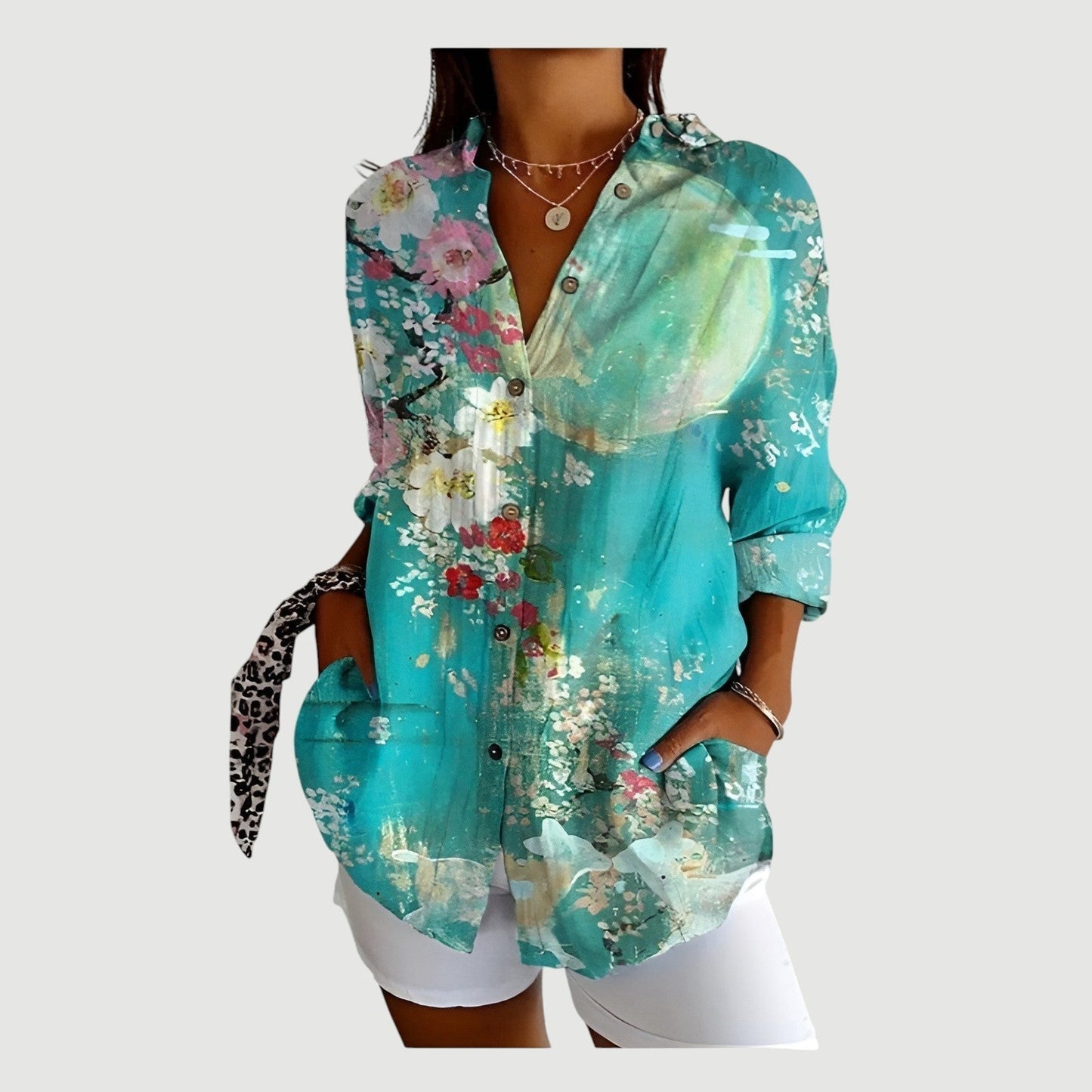 Ella | Artistic Flower Blouse