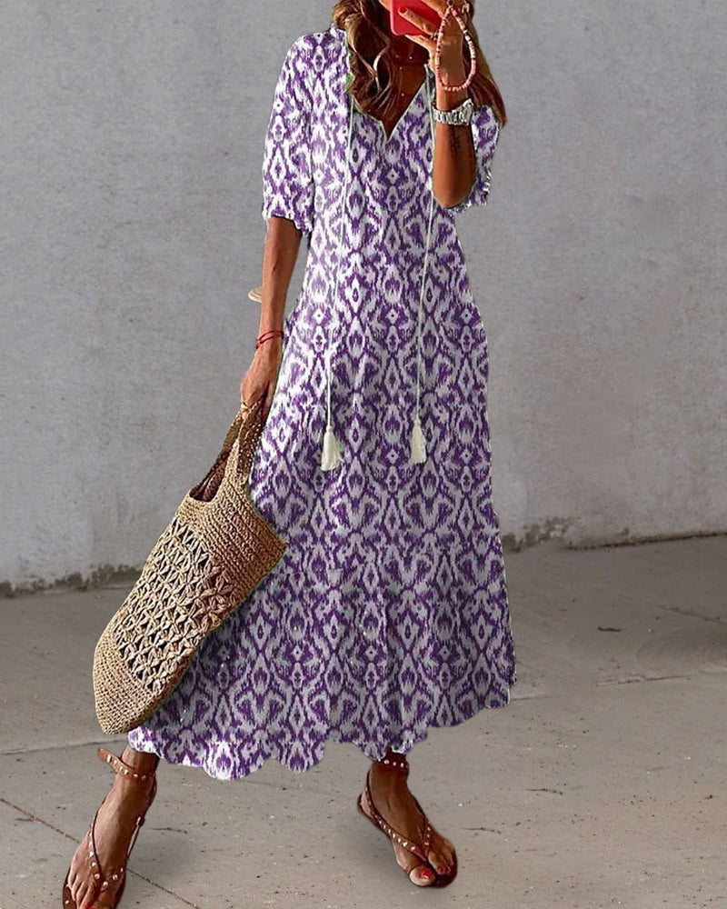 Cassie | Boho Tummy Coverage Dress