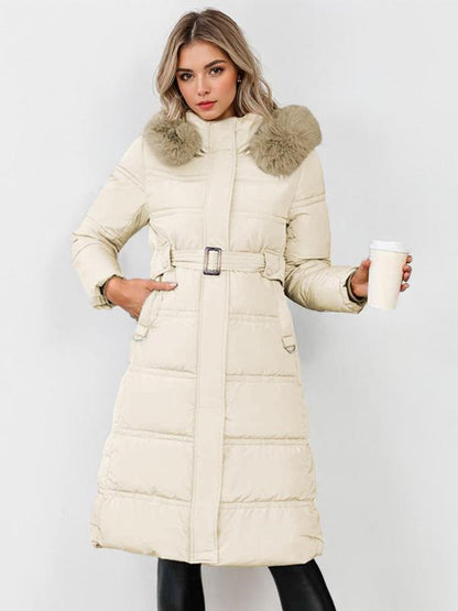 Leyla | Stylish Plush Coat with Waist Tie