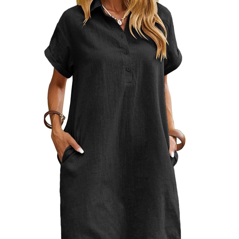 Maren | Relaxed Short Sleeve Summer Dress