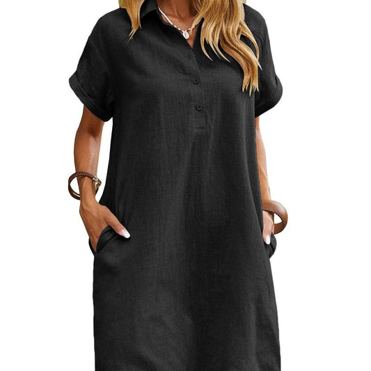 Maren | Relaxed Short Sleeve Summer Dress