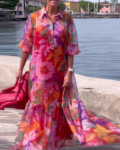 Tasia | Graceful Vibrant Dress