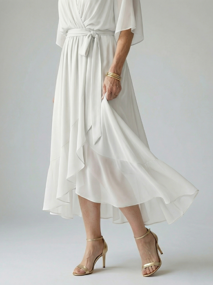 Elric | Lightweight Midi Dress with Draping