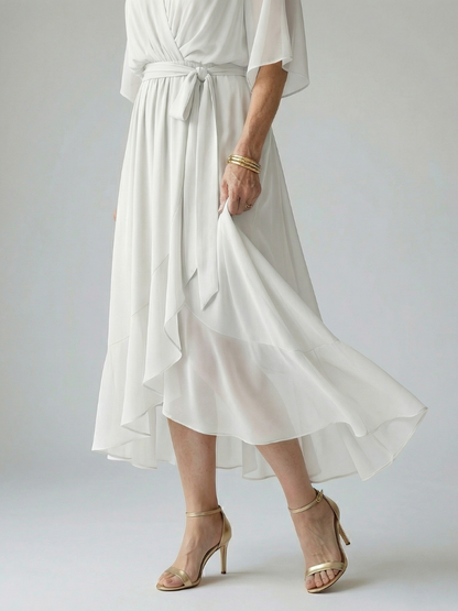 Elric | Lightweight Midi Dress with Draping