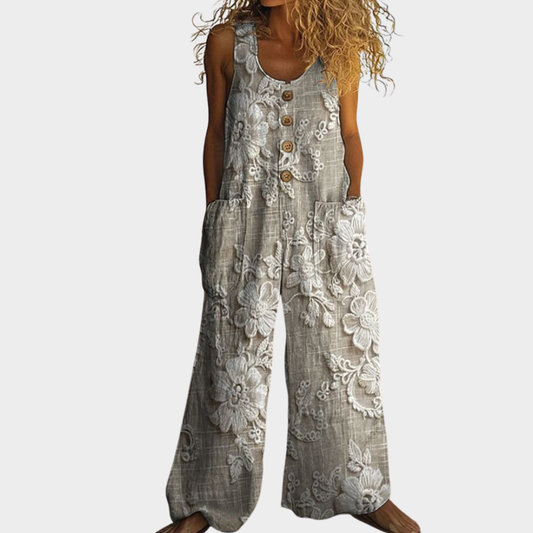 Goldie | Paisley Print Casual Jumpsuit