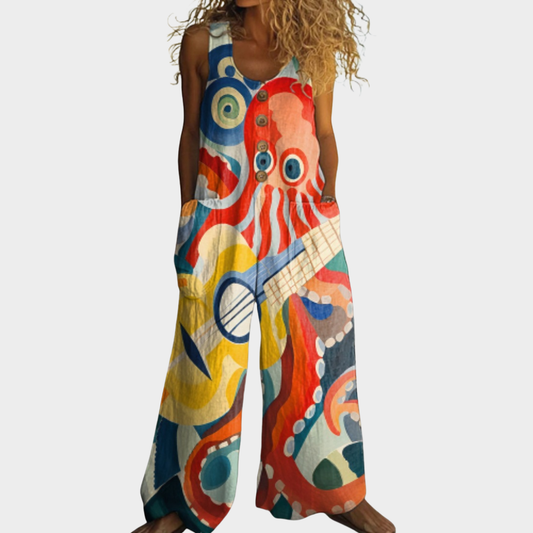 Tansy | Meadow Print Relaxed Jumpsuit