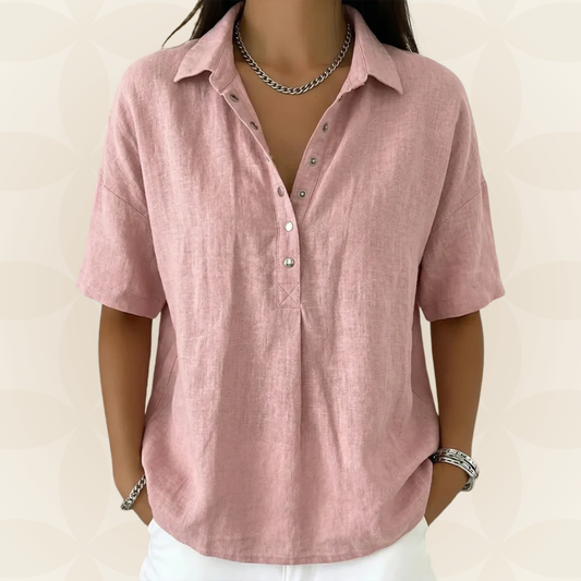 Philippa | The Collared Button Blouse