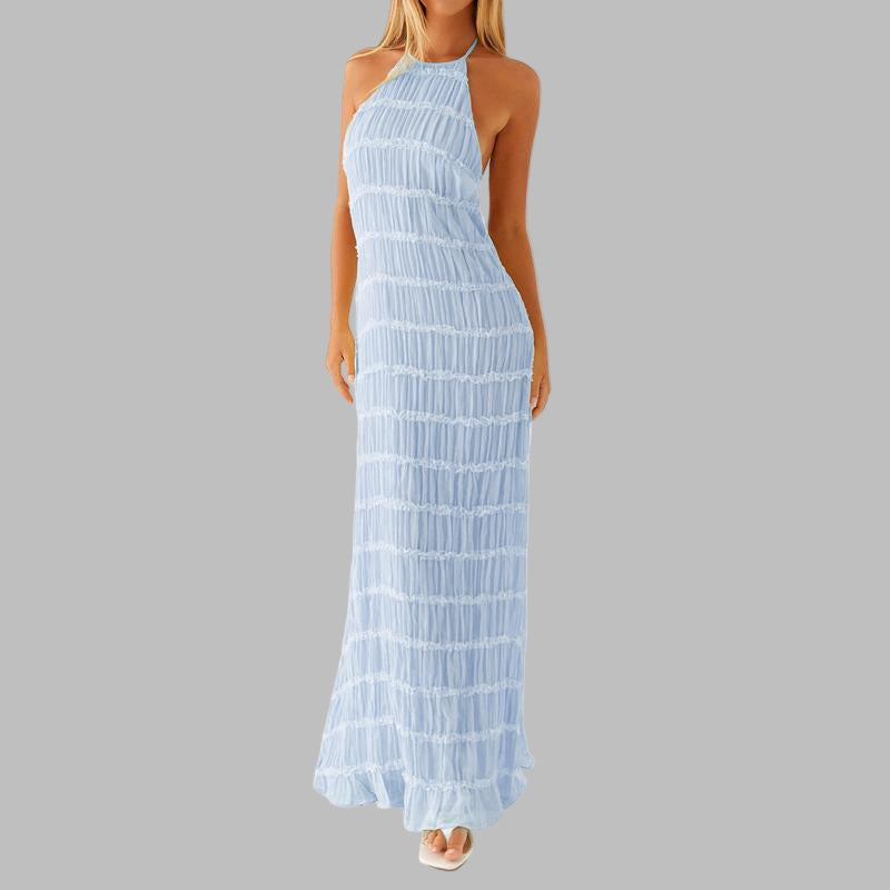 Lunet | Elegant Sleeveless Backless Bodycon Maxi Dress