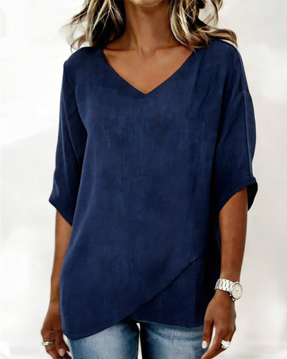 Donna | Irregular V-Neck Top