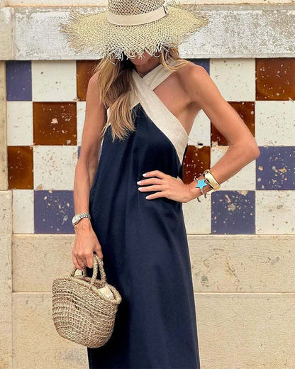 Paula | Breathable Comfortable Crossed Maxi Dress