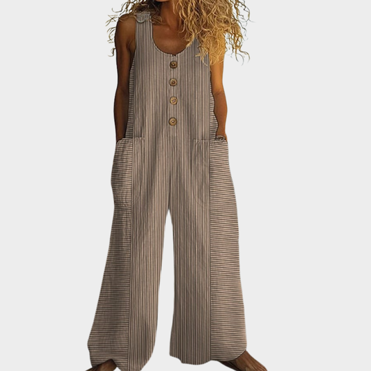 Ursuline | Woven Print Fluid Jumpsuit