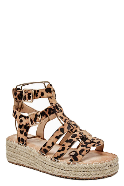 Rosamund | Leopard Wedge Sandal