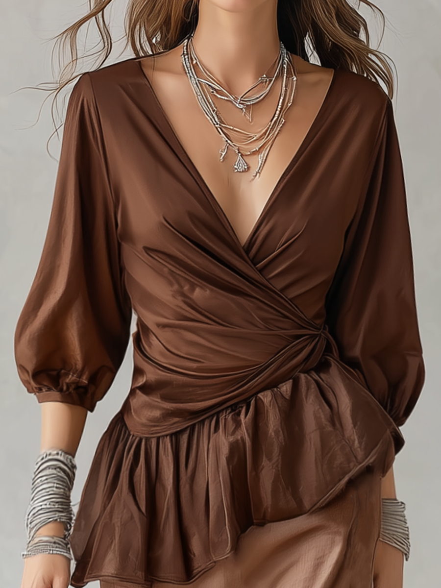 Yasmin | Wrap Waist Maxi Skirt Set