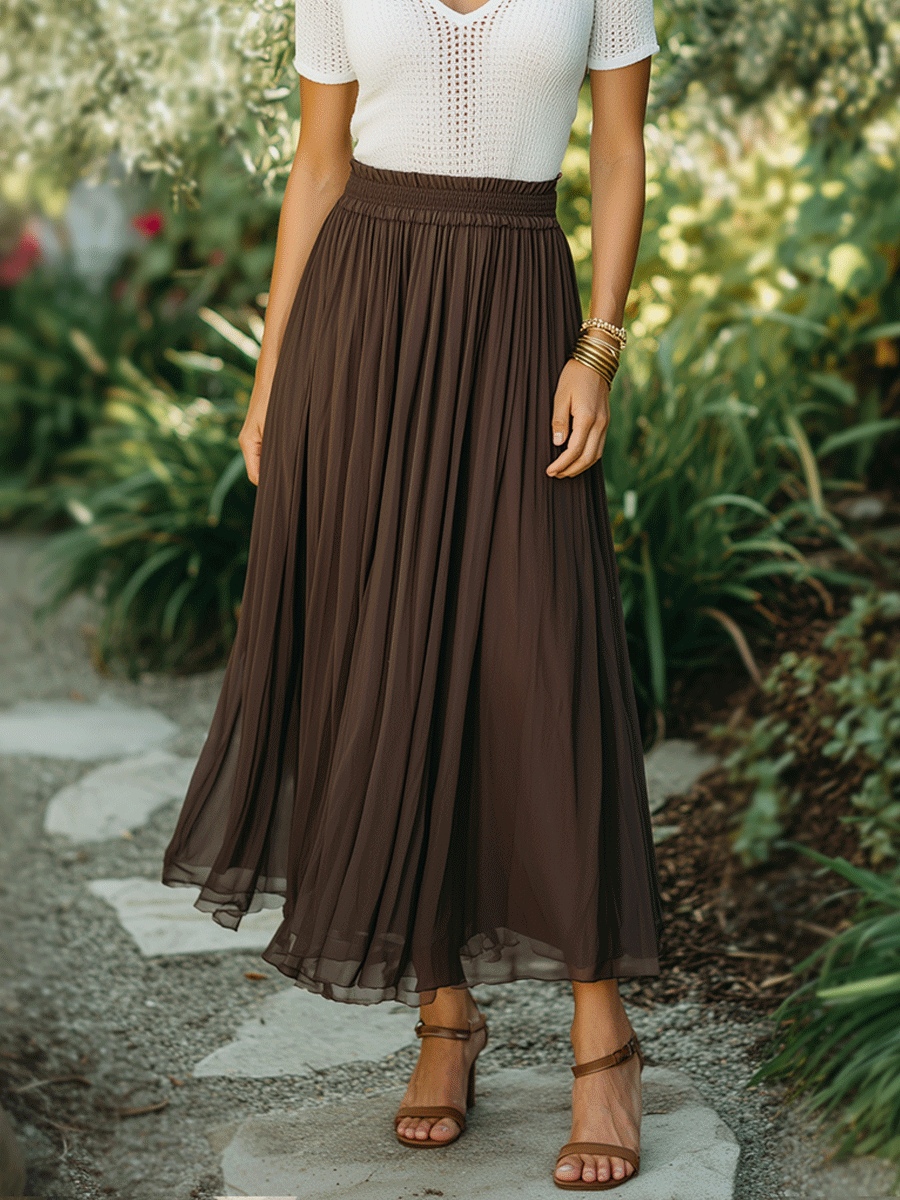 Blythe | Brown & Ivory Knit Top