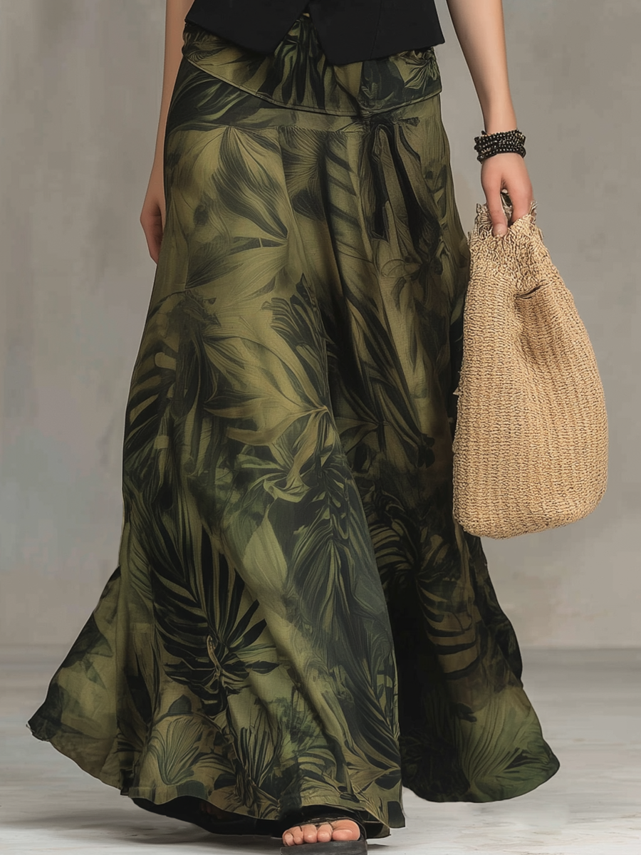 Gwen | Chic Black Tailored Vest & Printed