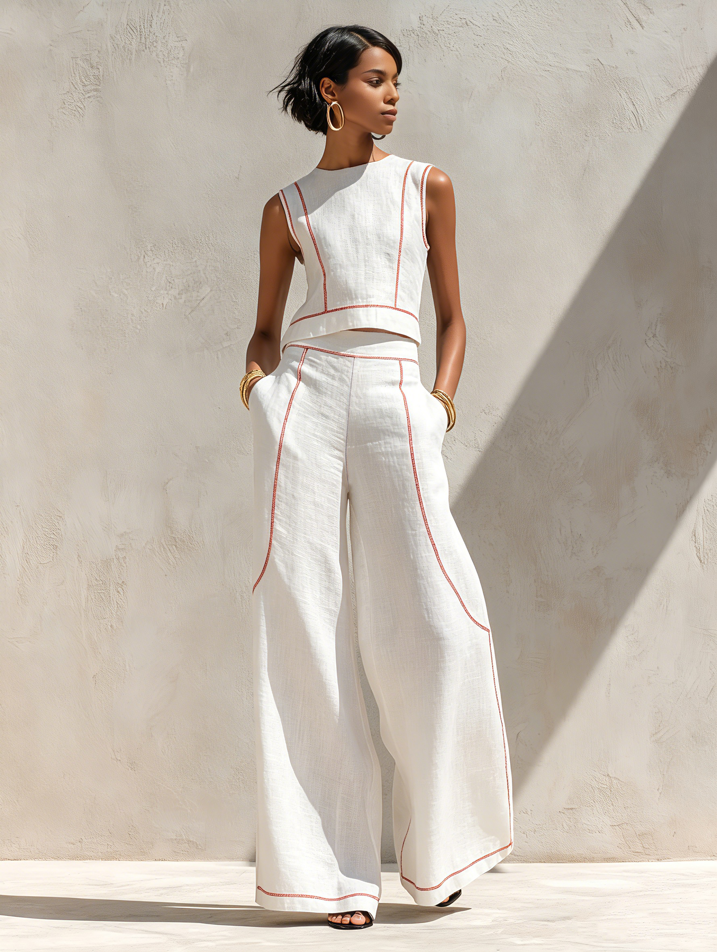 Stella | Contrast Linen Set