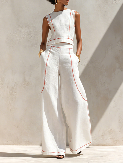 Stella | Contrast Linen Set