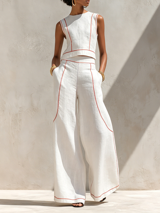 Stella | Contrast Linen Set