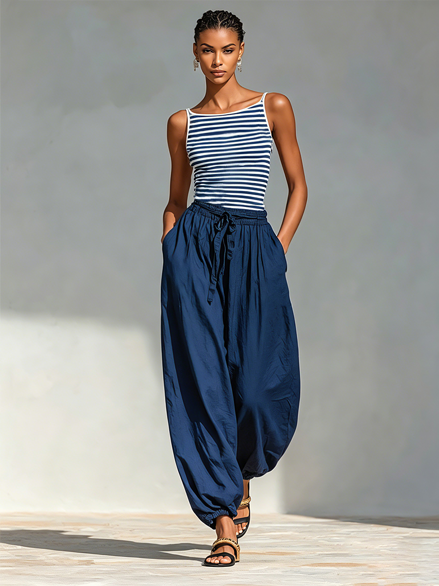 Alice | Striped Cotton Set