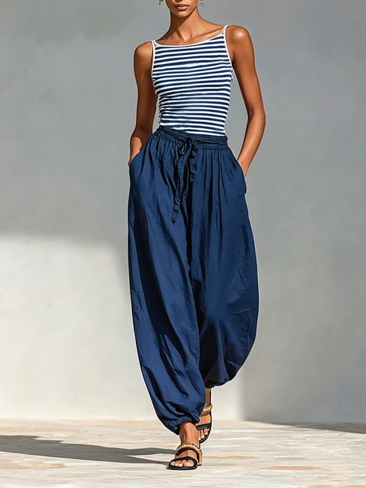 Alice | Striped Cotton Set