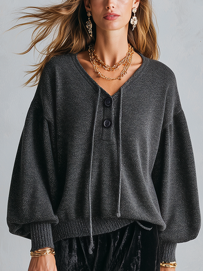 Sophia | Black Knit Top And Velvet Skirt