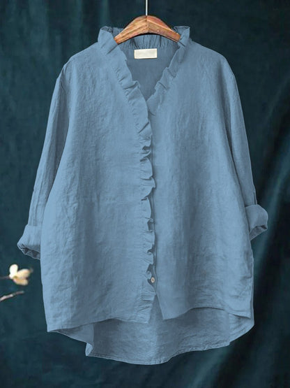 Rica | Retro Ruffle Blouse