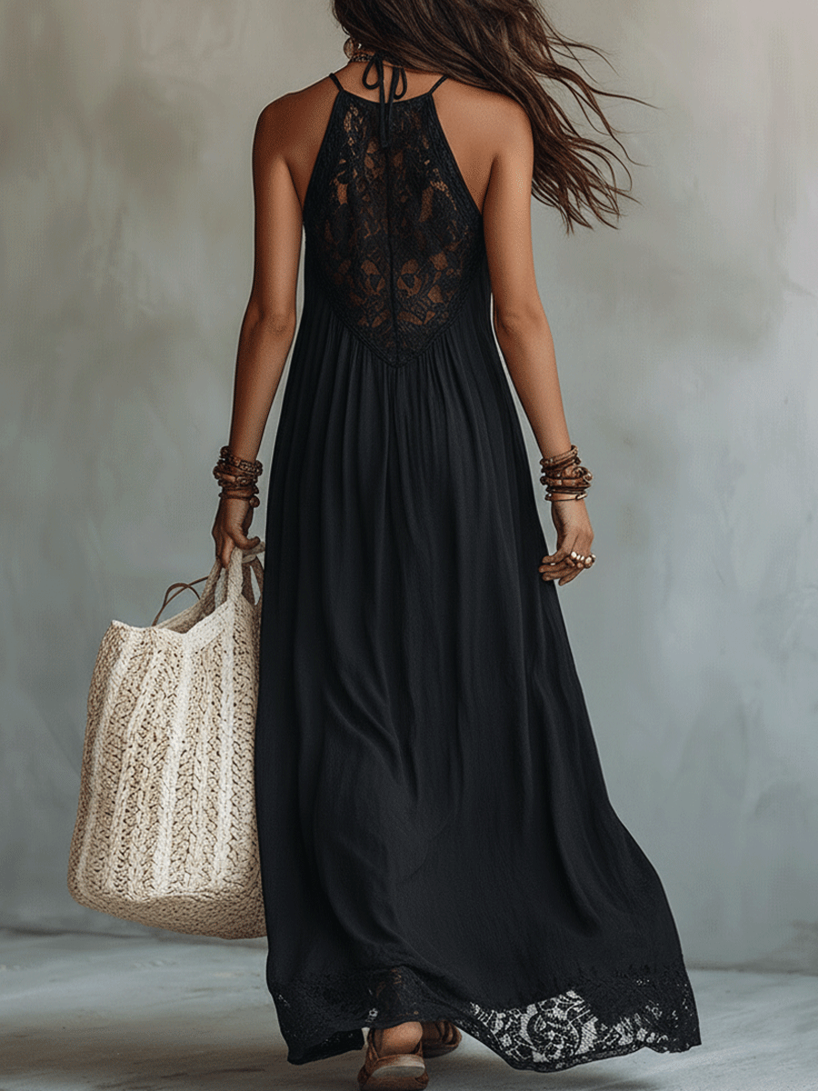Esme | Sleeveless Drape Maxi Dress