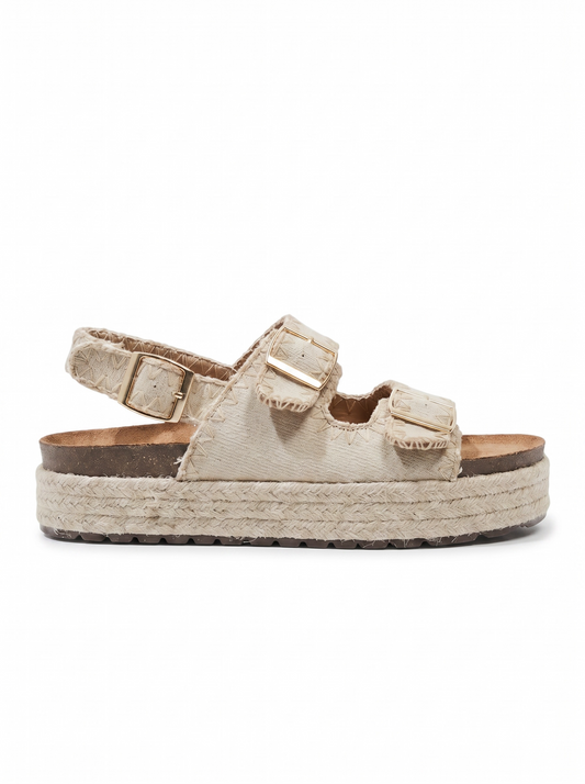 Kerensa | Beige Wedge Sandal