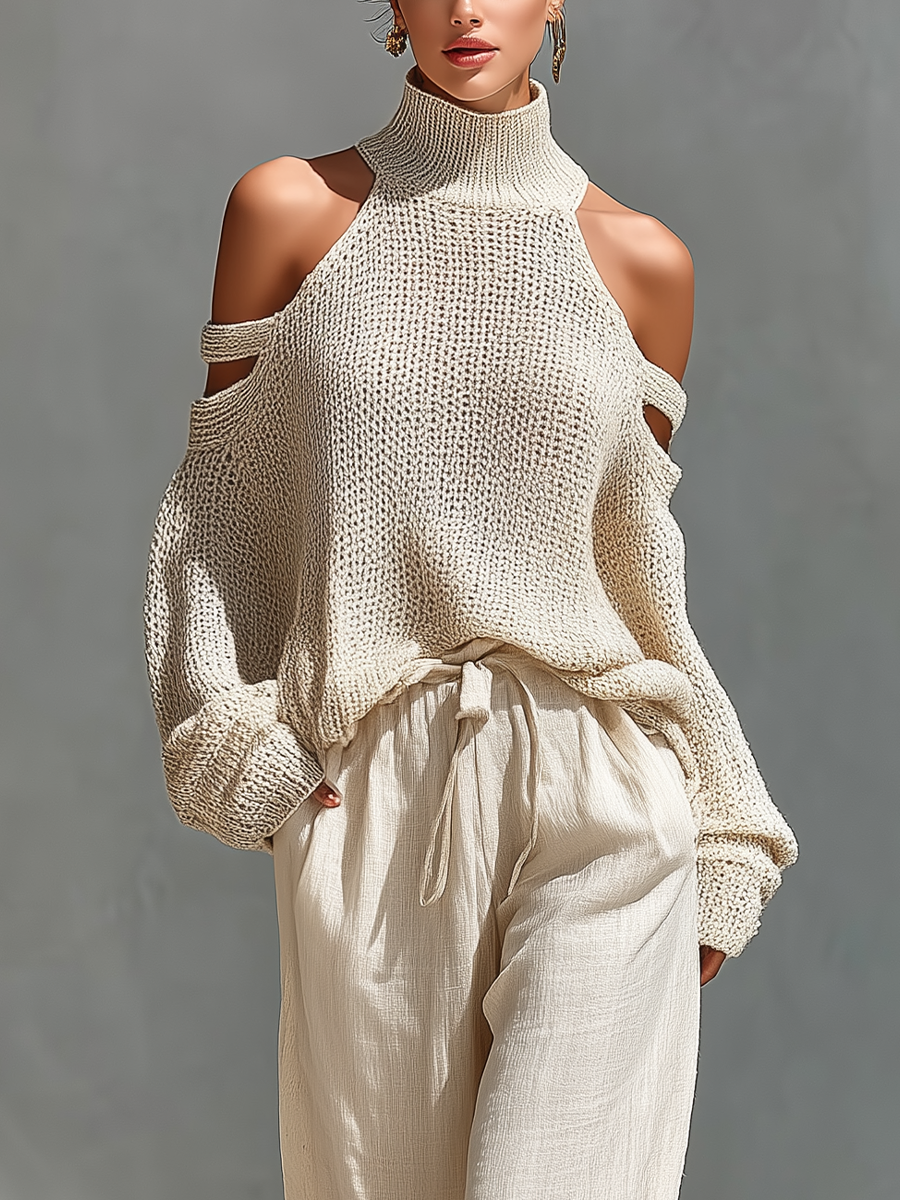 Astrid | Off-Shoulder Knit Set