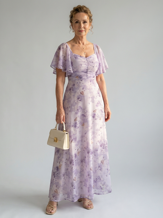 Vaelis | Midi Dress with Flared Sleeves