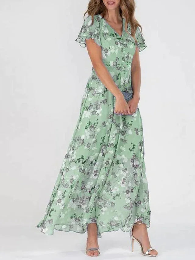 Brenda | Flowing Floral Maxi Dress