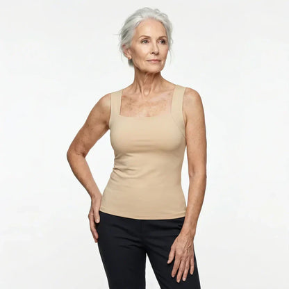 Genevieve | Nude Built-In Bra Tank