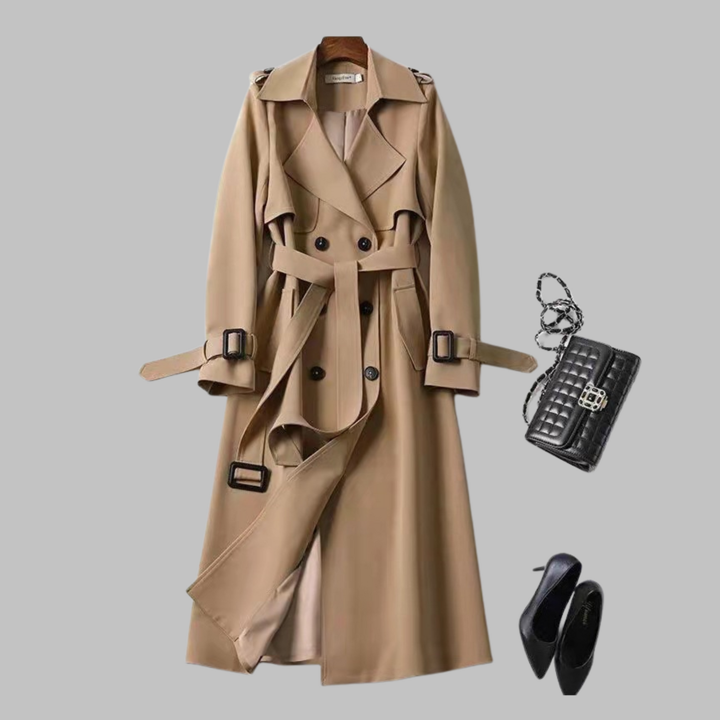Tia | Knee-Length Loose Coat