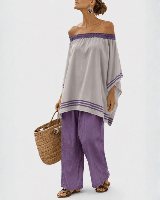 Zandrel | Off-Shoulder Top Set