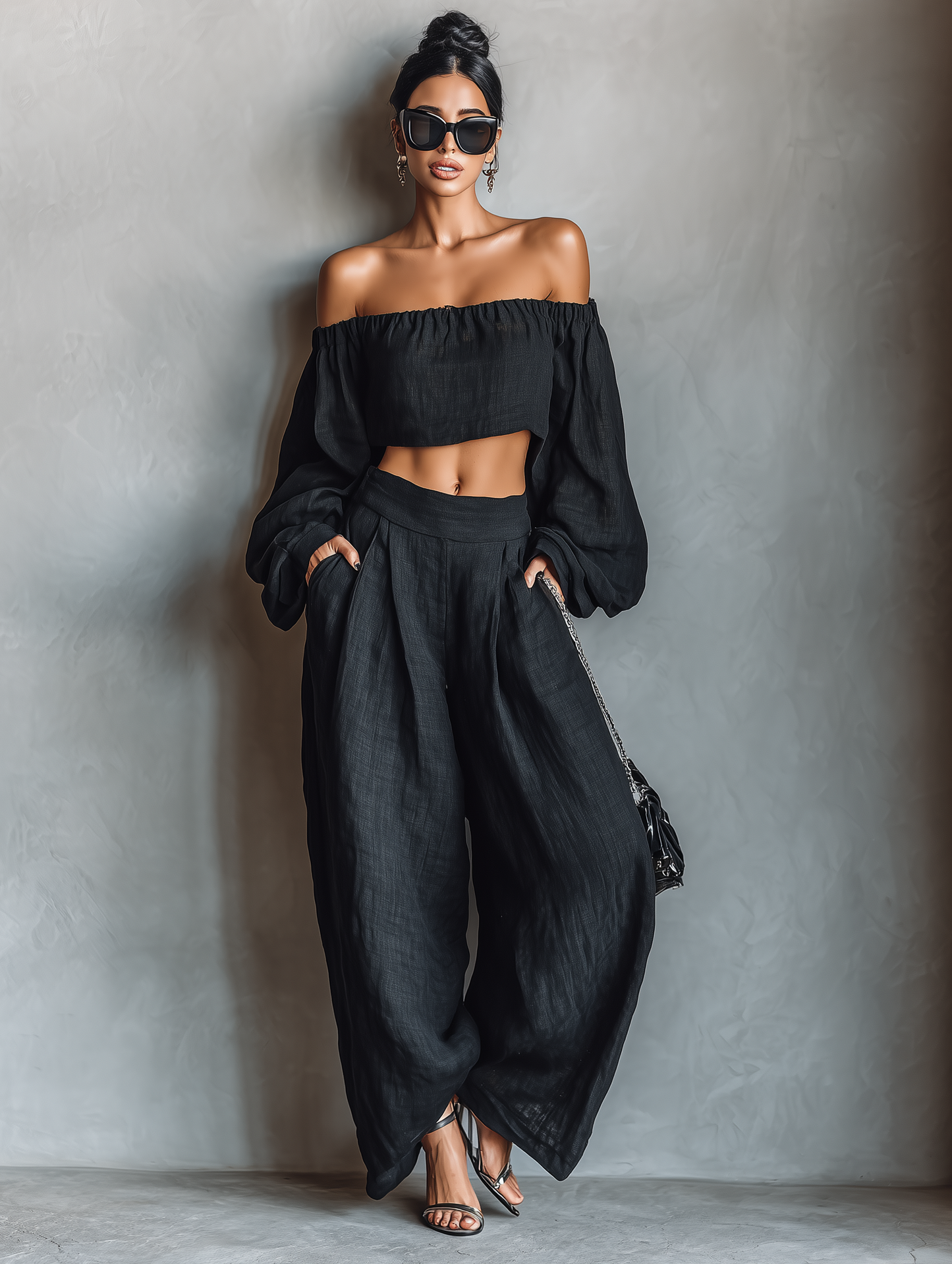 Layla | Strapless Linen Set