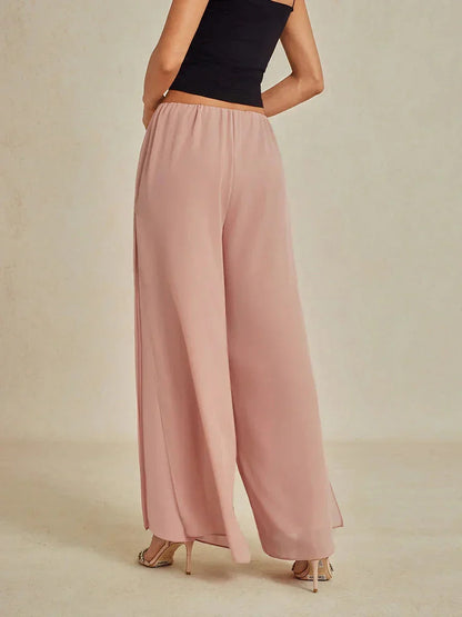 Wedgeline | Chiffon Split Leg Pants