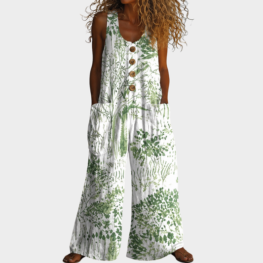 Zinnia | Spring Print Relaxed Jumpsuit